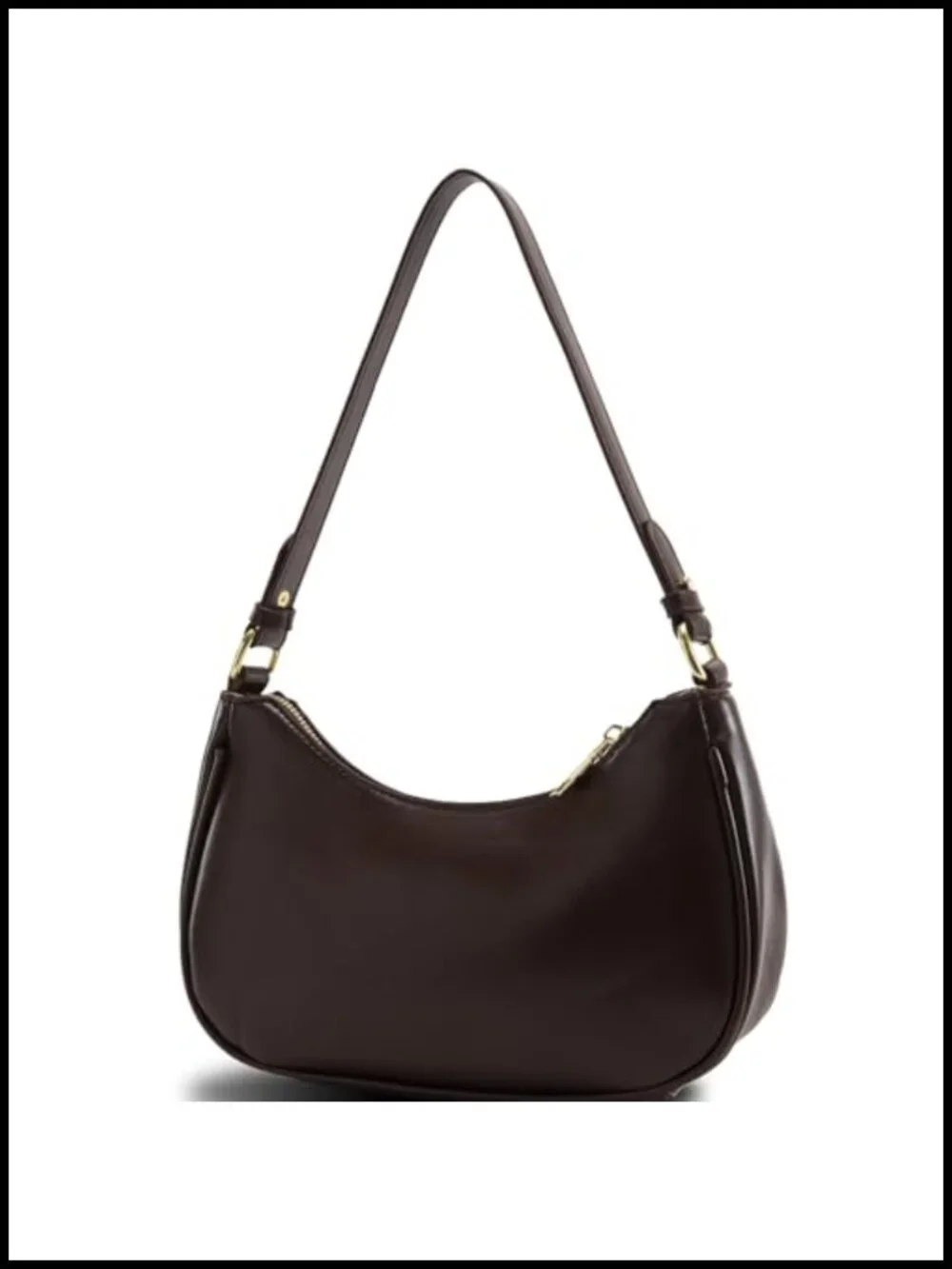 Y2K Trendy Hobo Handbag Purse Vegan Leather Clutch with 2 Adjustable Removable
